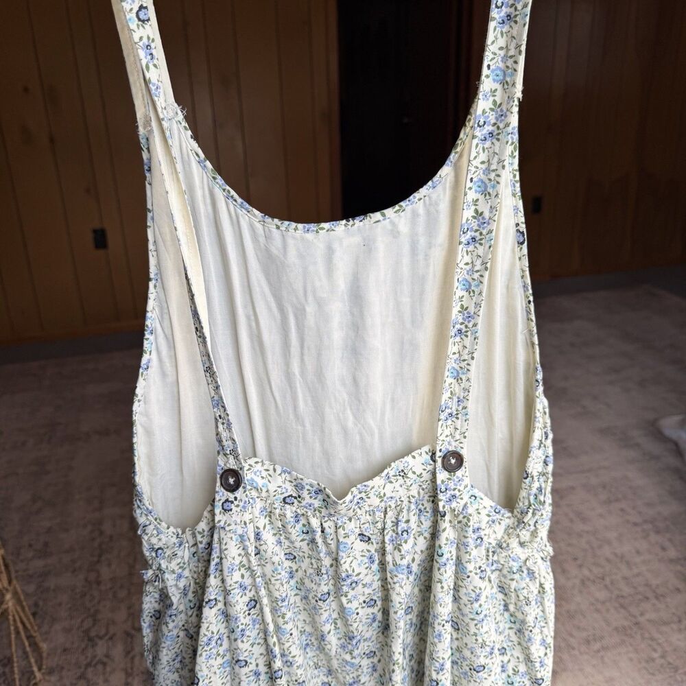 NWT Free People Cotton Petunia Mini Dress Women's Tea Combo L $128 Boho Floral - Picture 11 of 16